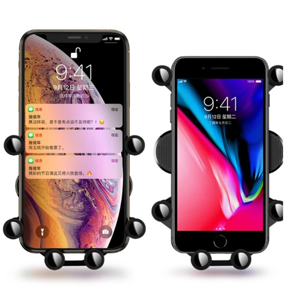 Гравитационный Автомобильный держатель для телефона для iPhone 11 Pro Max X XR XS складной держатель на вентиляционное отверстие автомобиля зажим подставка поддержка для samsung Note 10 huawei