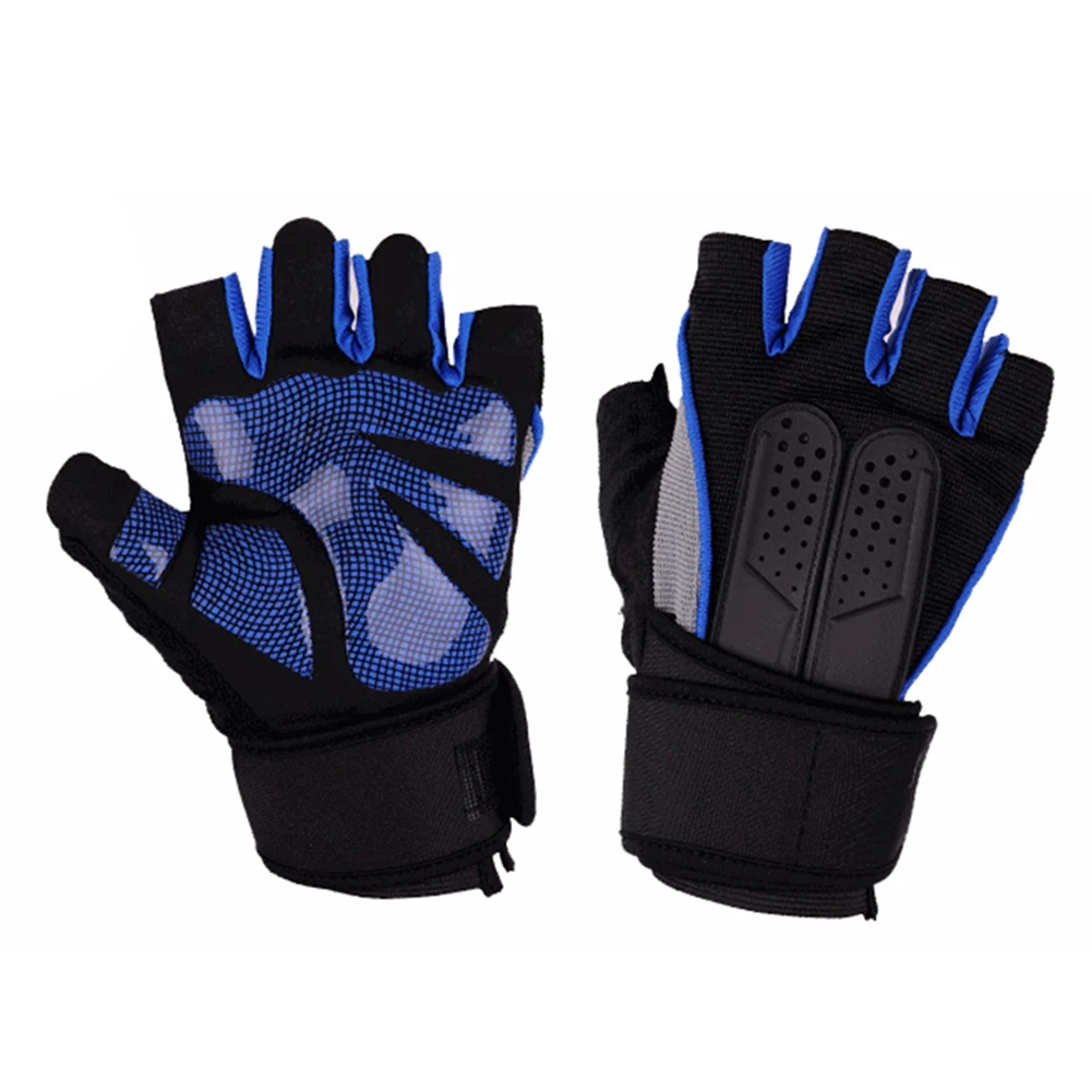 Нескользящие перчатки для тяжелой атлетики тренажерный зал Для мужчин Фитнес