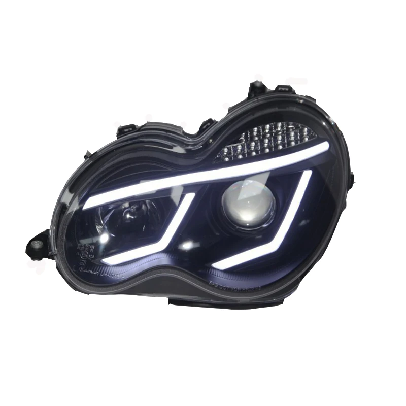 

Auto LED Black Housing Head Lamp Headlight For Mercedes Benz 2000-2007 Year W203 C63 C200 C230 C280 C300 Head Light Led