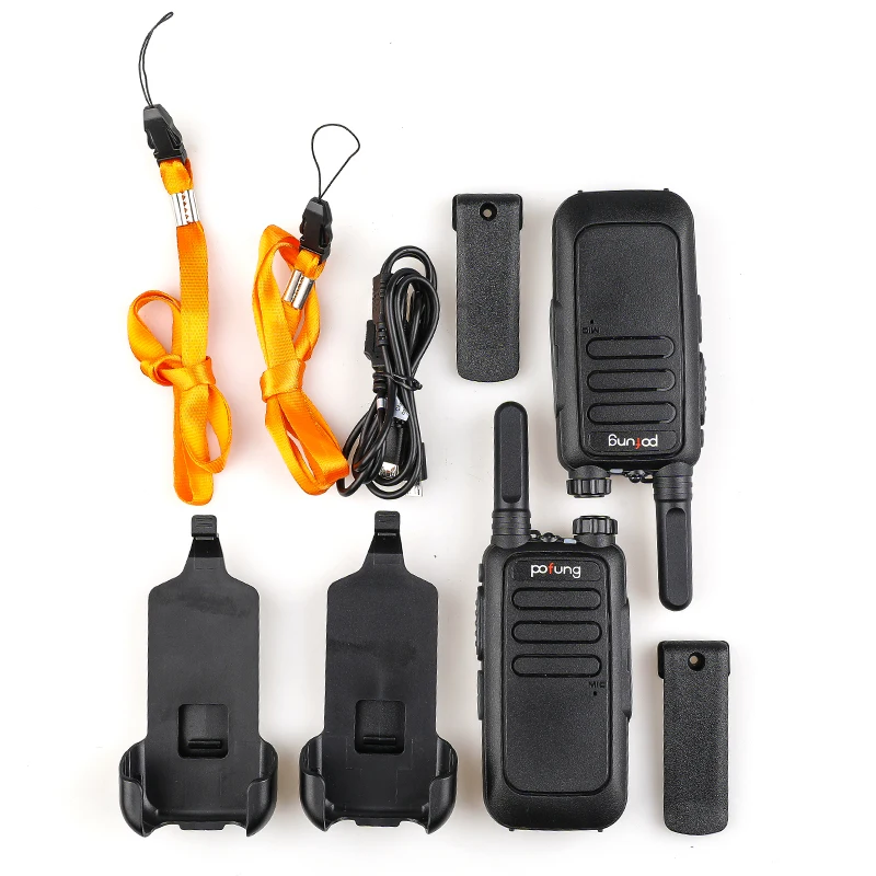 2 Pz BAOFENG POFUNG BF T15 Mini Walkie Talkie FRS Licenza Free Portable ...