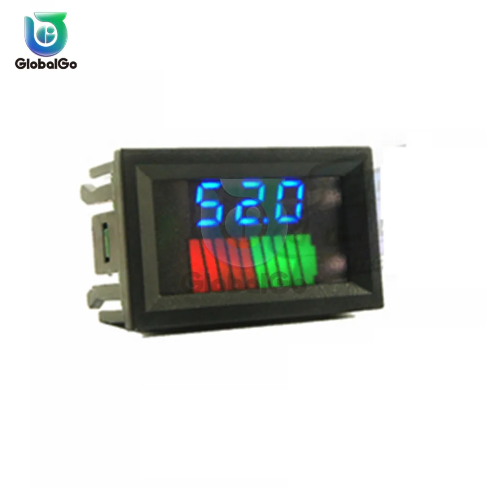 12V 24V 36V 48V 60V 72V Display Car Battery Charge Level Indicator Tester Lithium Capacity Meter LED | Инструменты
