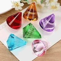 1pcs big 30mm teardrop bicone faceted crystal glass loose pendant beads for jewelry making diy curtain