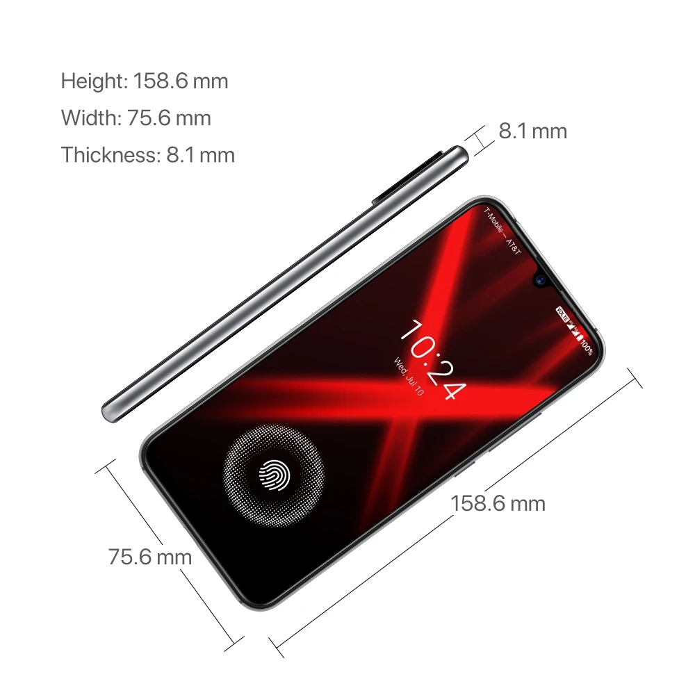 Смартфон UMIDIGI X 6 35 дюйма AMOLED тройная камера 48 МП 128 ГБ NFC Helio P60 4150 мАч|Смартфоны| |