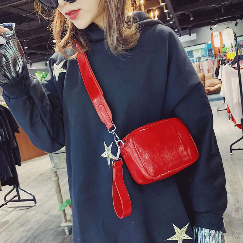 Кожаный поясной кошелек для женщин забавная нагрудная Сумочка роскошный женский