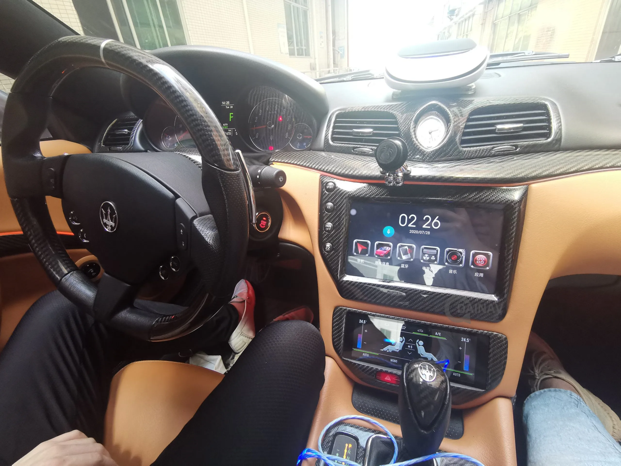 

Автомобильный стереоприемник 2 Din Android для Maserati GT GC granтуризм 2007 2008-2017 автомобильное радио из углеродного волокна мультимедийный DVD-плеер