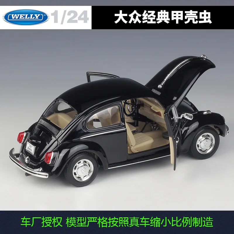 Классическая модель автомобиля Welly 1:24 Volkswagen Beetle Литые и игрушечные автомобили