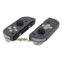 extremerate transparent clear dpad abxy sr sl l r zr zl trigger full set buttons with tools for ns switch oled joycon