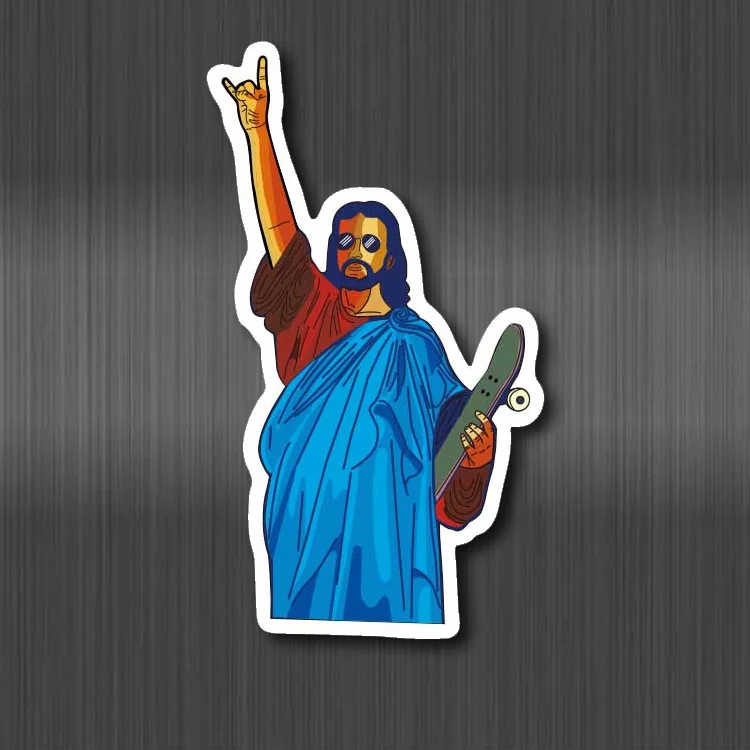 

Rock Man Funny Stickers For Kids Toys Waterproof Car Laptop Guitar Luggage Skateboard Scrapbooking Bike Cute Sticker