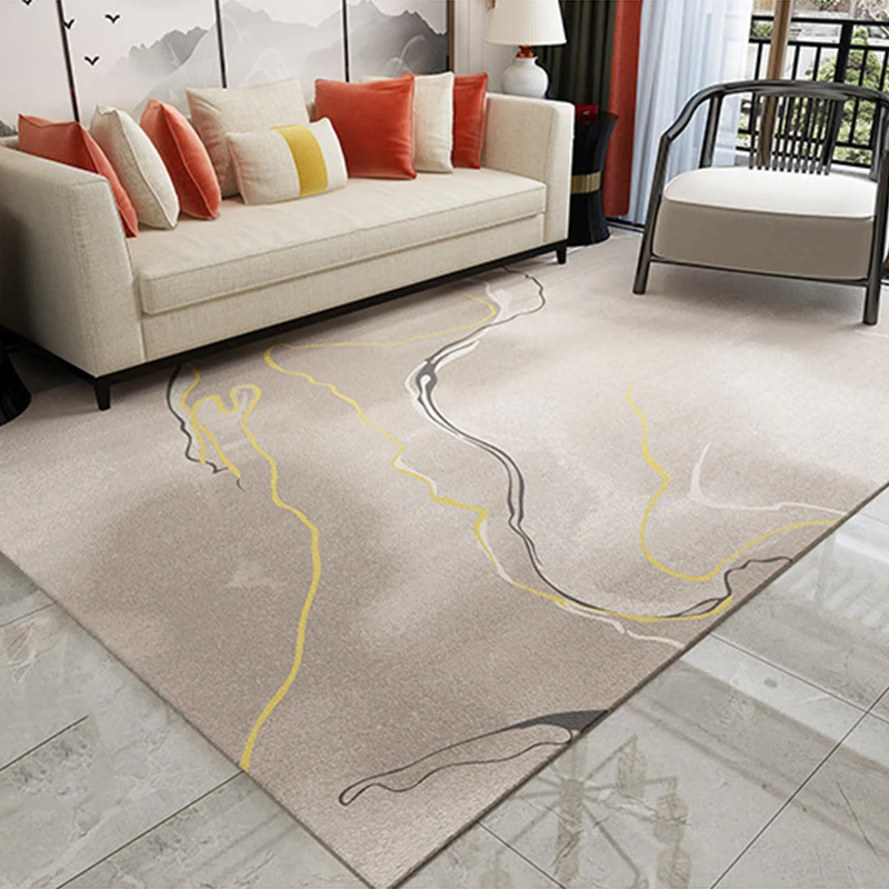 Современные художественные ковры в скандинавском стиле для гостиной