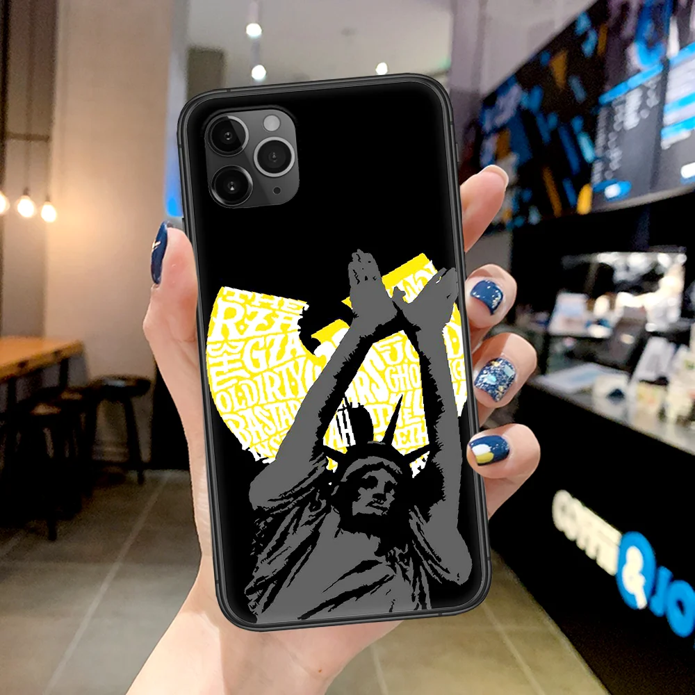 

WU-TANG CLAN Hip Hop Rap Phone Case For Iphone 4 4s 5 5S SE 5C 6 6S 7 8 Plus X XS XR 11 12 Mini Pro Max 2020 black Hoesjes Soft