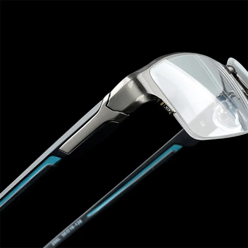 Оправа для очков Vazrobe Мужская титановая Полуободковые ультралегкие оптические