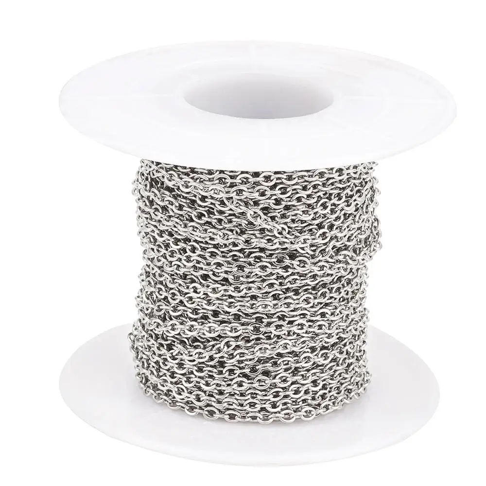 Необваренная Крестовая цепочка из нержавеющей стали для изготовления ювелирных