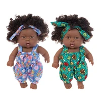 20cm african doll christmas best gift for baby girls black toy mini cute explosive hairstyle doll children girls