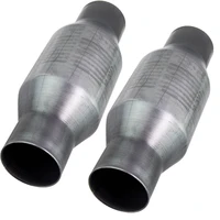 2 5 inch universal high flow performance stainless catalytic converter pair