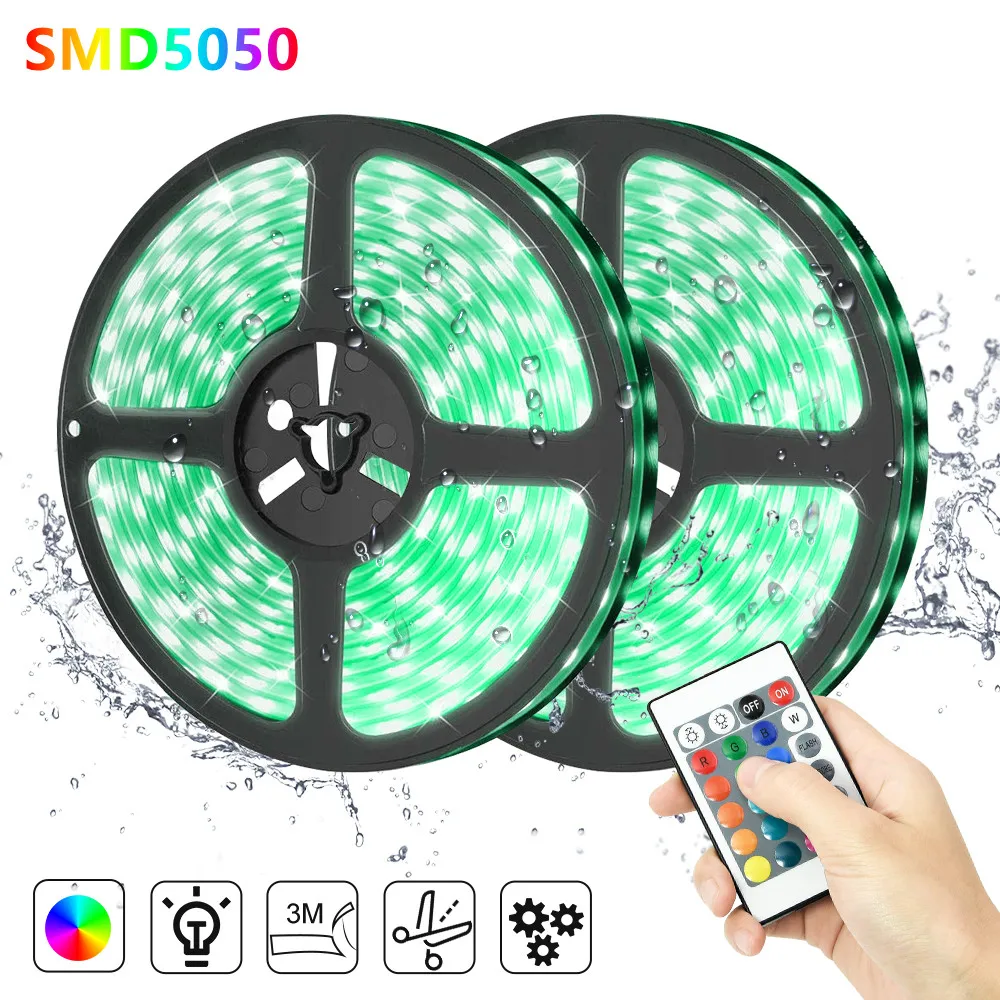 

Strip LED Light RGB Flexible LED Tube rgb Strip Light 5050 TV Background Lighting Waterproof Colorful Lamp Tape Decoration Lamp