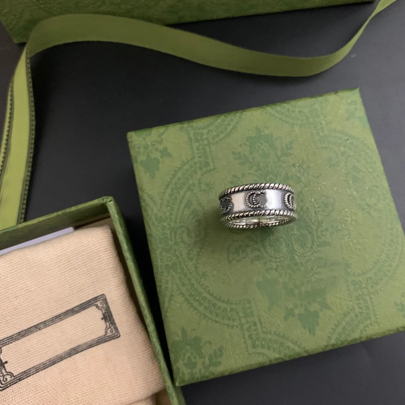 Мужское и женское кольцо из серебра 925 пробы в стиле ретро | Украшения аксессуары