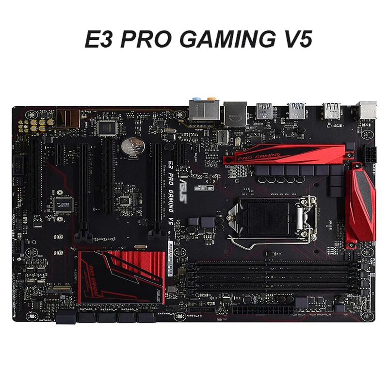 Материнская плата для настольного ПК As us E3 PRO GAMING V5 LGA 1151 Intel C232 DDR4 64 Гб SATA3 USB3.0