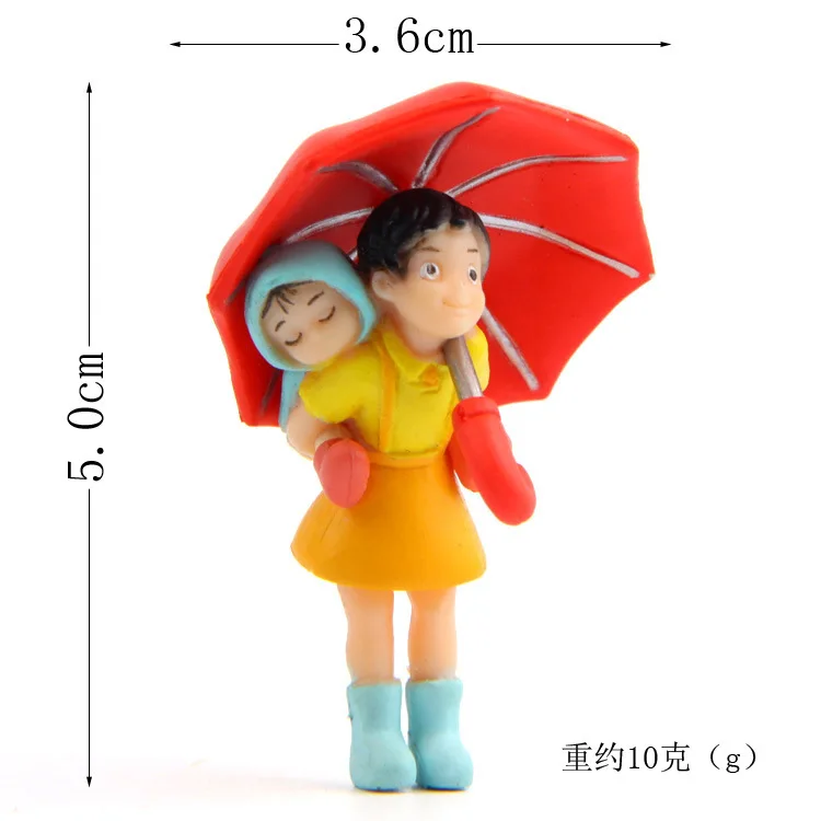 Ghibli Anime Totoro Miyazaki Hayao Umbrella Street lamp Figure Desk Ornament Model Fairy Garden Moss Miniatures Toys Home Decore | Дом и сад