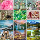 Алмазная Вышивка Птицы 5D с изображением пейзажа цветов, Набор для вышивки крестиком, животные, черепаха, украшение для дома, рождественский подарок