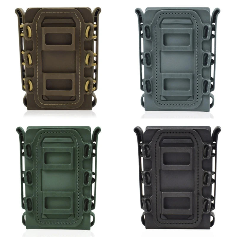 

3 Pcs Quick Pull Elastic Clip Soft Shell Case TPR Flexible Magazine Pouch Fast Mag Carrier for 5.56/7.62 Molle System