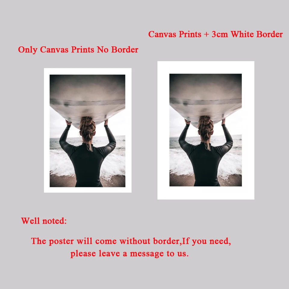 Настенная картина в скандинавском стиле с изображением пляжа для серферов океан