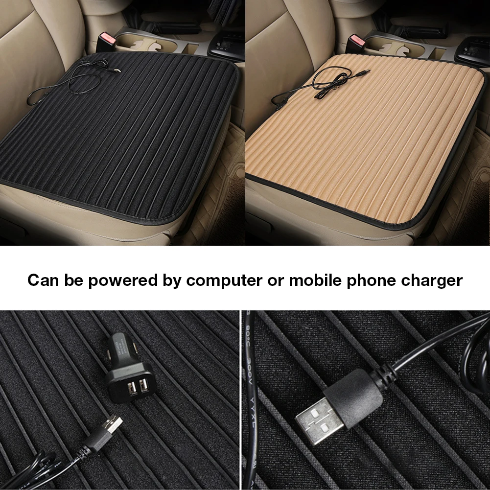 Универсальная автомобильная подушка с подогревом маленькая квадратная USB 5 В