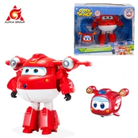 super wings 2 pack set 5 transforming supercharged jettsuper pet jett airplane robot action figures kid birthday gift toys