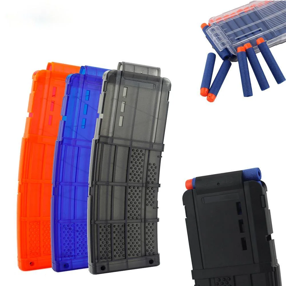 

15 Bullets Reload Clip For Nerf Refill Darts Magazine Replacement Toy Gun Universal Soft Bullet Clip arma de brinquedo