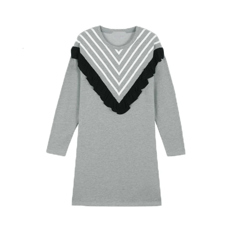 Платье vestido элегантный свитер для грудного кормления длинный рукав однотонный