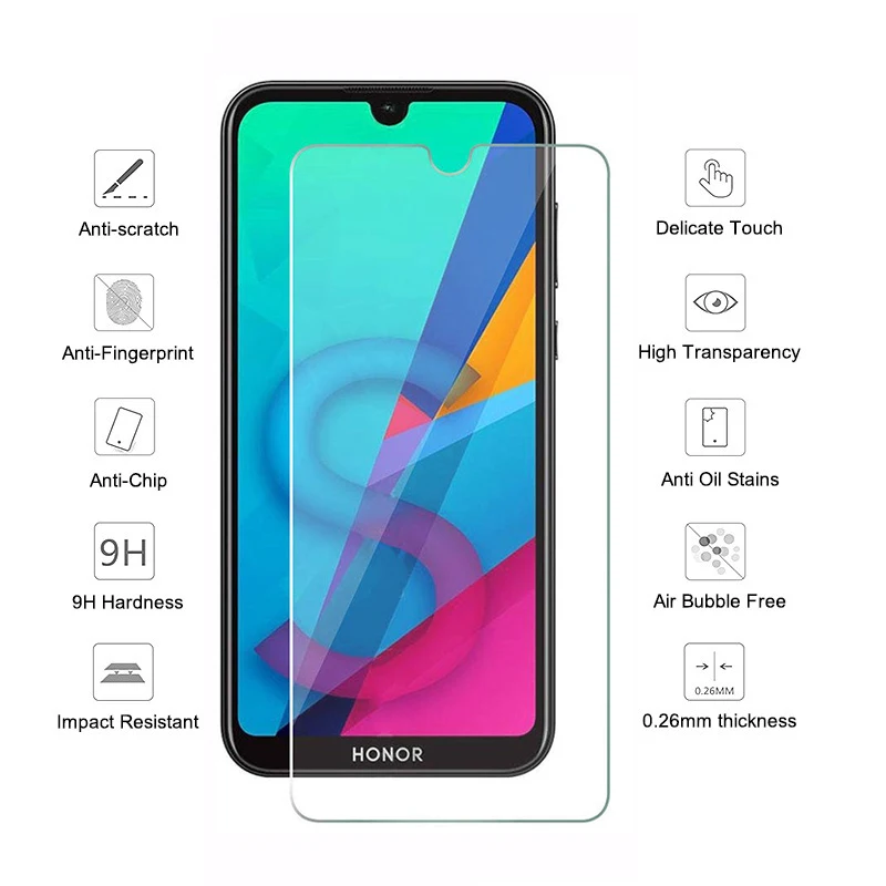 Защитное стекло для Huawei Honor 8X/8A Pro/8C/8S пленка из закаленного стекла 3 шт. | Мобильные