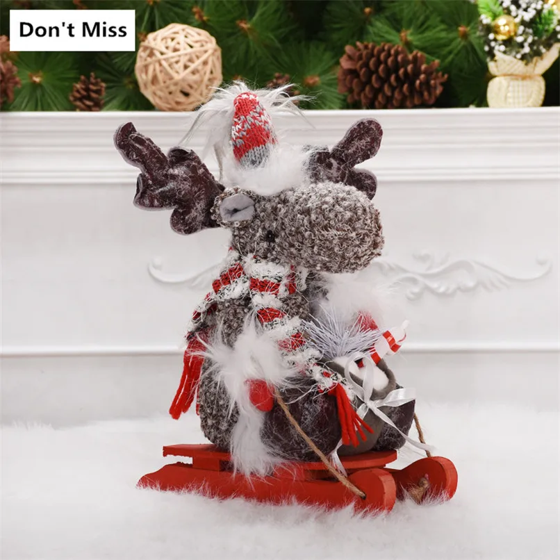 Рождественские куклы подарок на Новый год Xams Санта Клаус Снеговик Лось Санки
