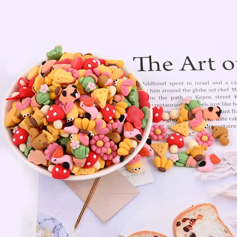 

10Pcs Cute Mini Banana Flower Resin Cabochon Flatback Simulation Crafts Fit Phone Case Decoartion DIY Scrapbooking Accessories