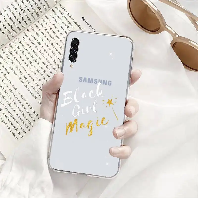 

Melanin Poppin Aba Phone Case Transparent for Samsung s9 s10 s20 Huawei honor P20 P30 P40 xiaomi note mi 8 9 pro lite plus