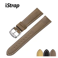 istrap watch band genuine leather 18 19 20 21 22 24mm watch pin buckle band steel buckle strap wrist belt bracelet tool