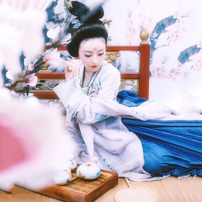 Hanfu костюм для китайских танцев, традиционный Древний китайский костюм для женщин, народное платье, праздничная одежда для выступлений - Цвет: Style 5