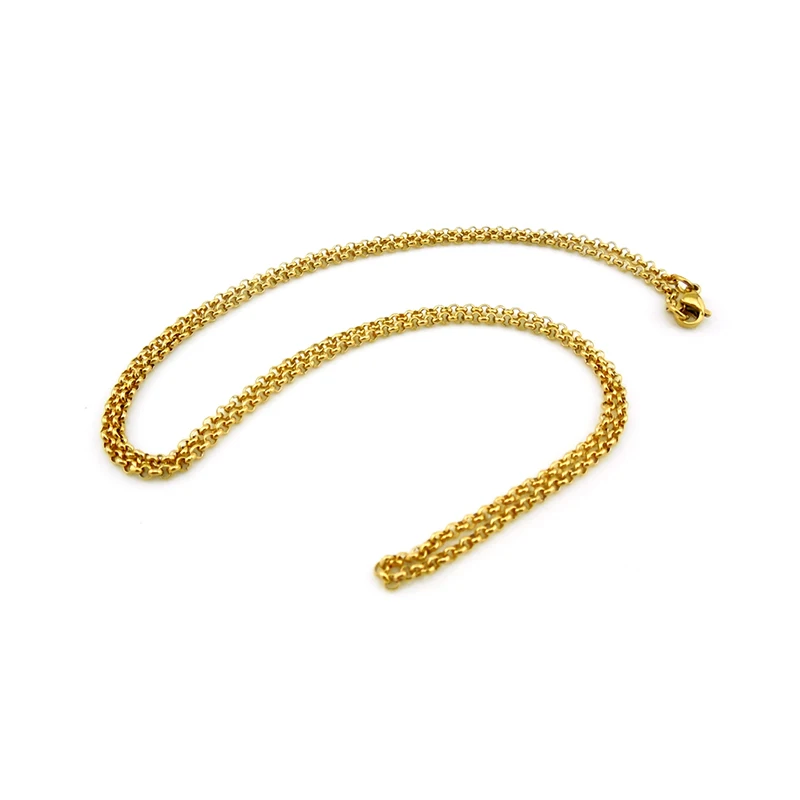 2 0 мм 55 см 22 &quotРоло цепь и коробка из нержавеющей стали цепи для женщин мужчин |