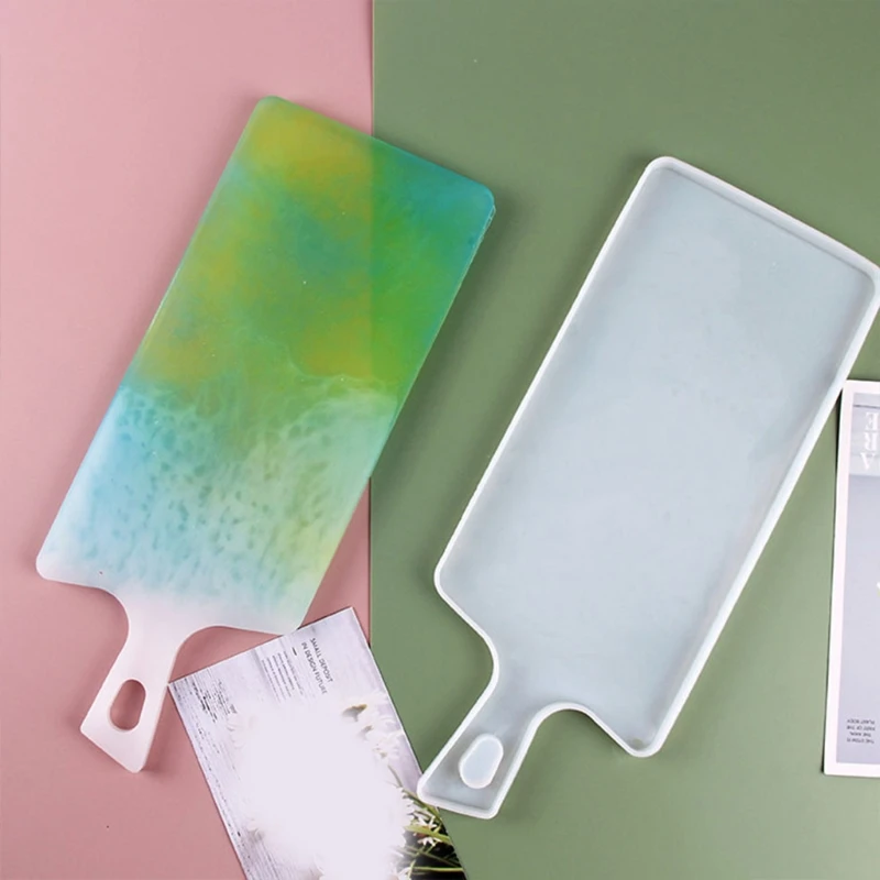 B36D Rectangular Tray Epoxy Resin Mold Fruit Snacks Serving Plate Silicone Mould DIY Crafts Home Decorations Casting Tool | Украшения и