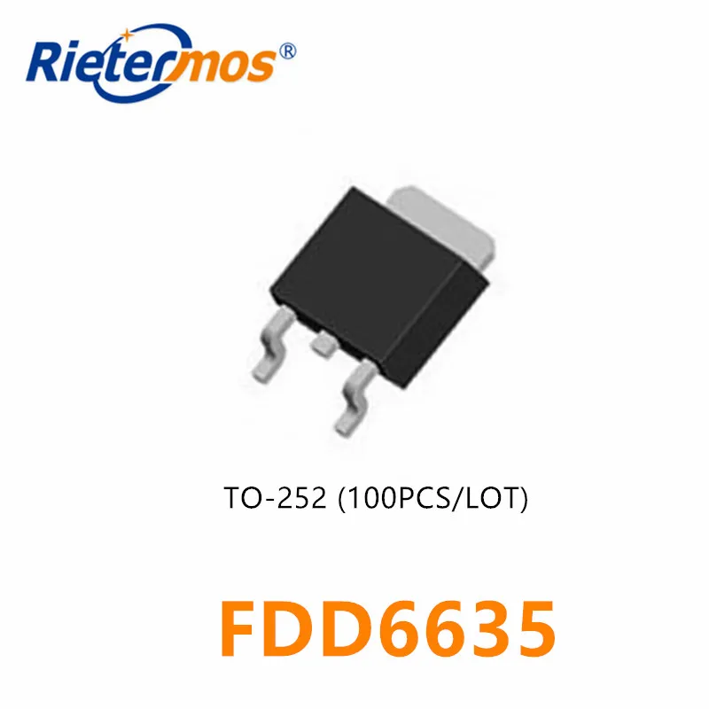 

10 шт. 100 шт. FDD6635 D6635 TO252 6635 SMD