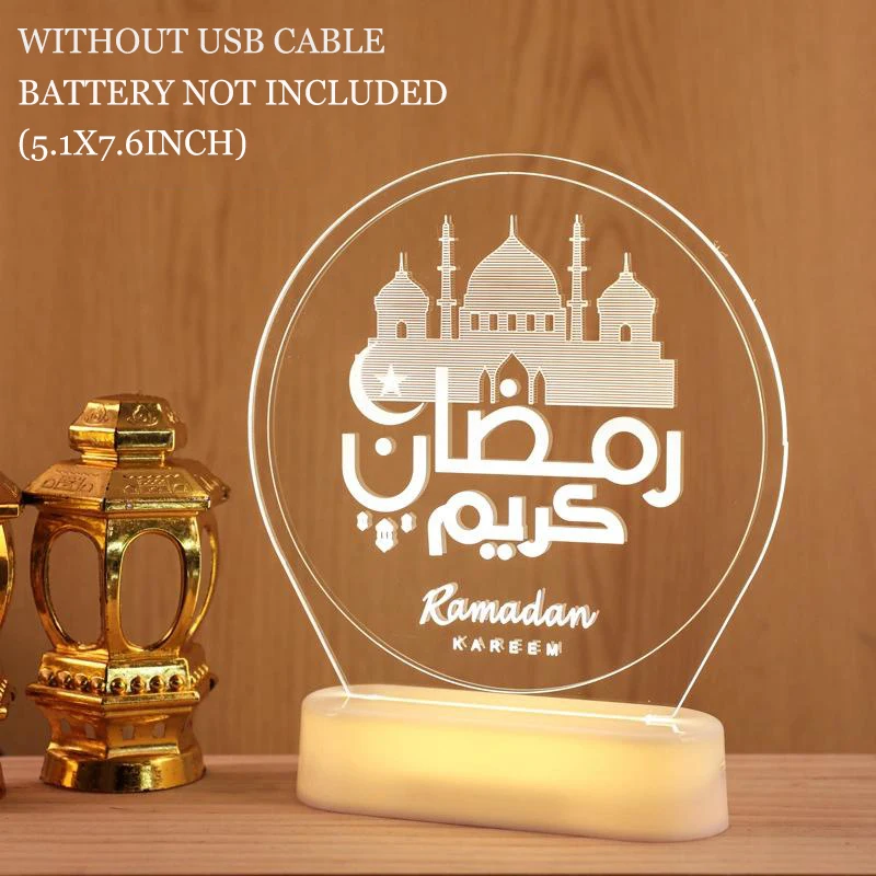 

ramadan home lights remote control desktop deco ramadan kareem decoration gifts colorful led muslim islam ornaments eid mubarak