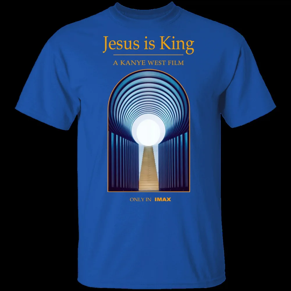 Kanye West новый альбом и фильм Jesus Is King Cover футболка сине Черная Мужская женская