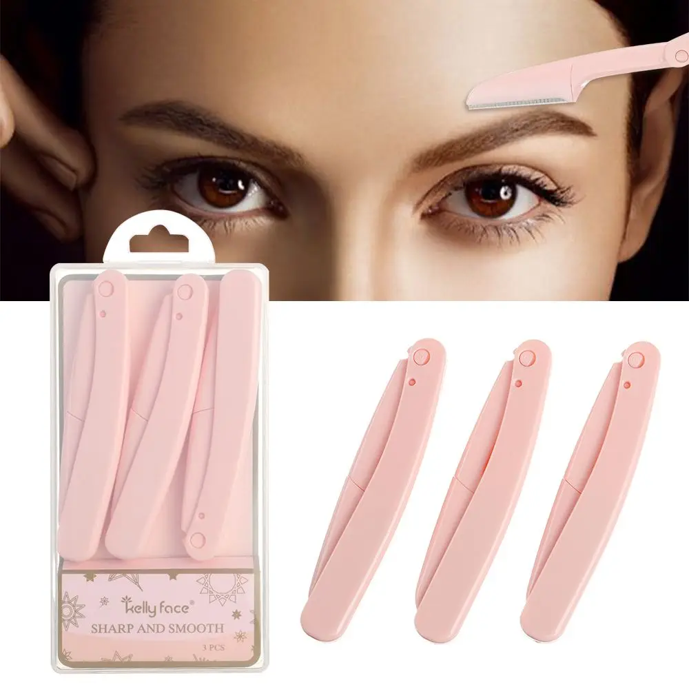 

Waterproof Facial Eyebrow Trimmer Armpit Hair Razor Beauty Face Eye Brow Shaper Shaver Stainless Steel Blades Makeup Tool