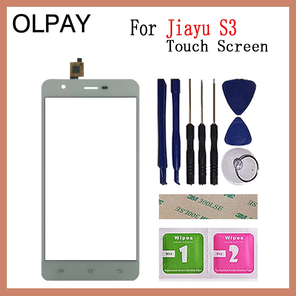 OLPAY 5,5 ''сенсорный экран для мобильного телефона для Jiayu S3 Сенсорный экран дигитайзер панель запасные части сенсорный экран передний стеклянный датчик
