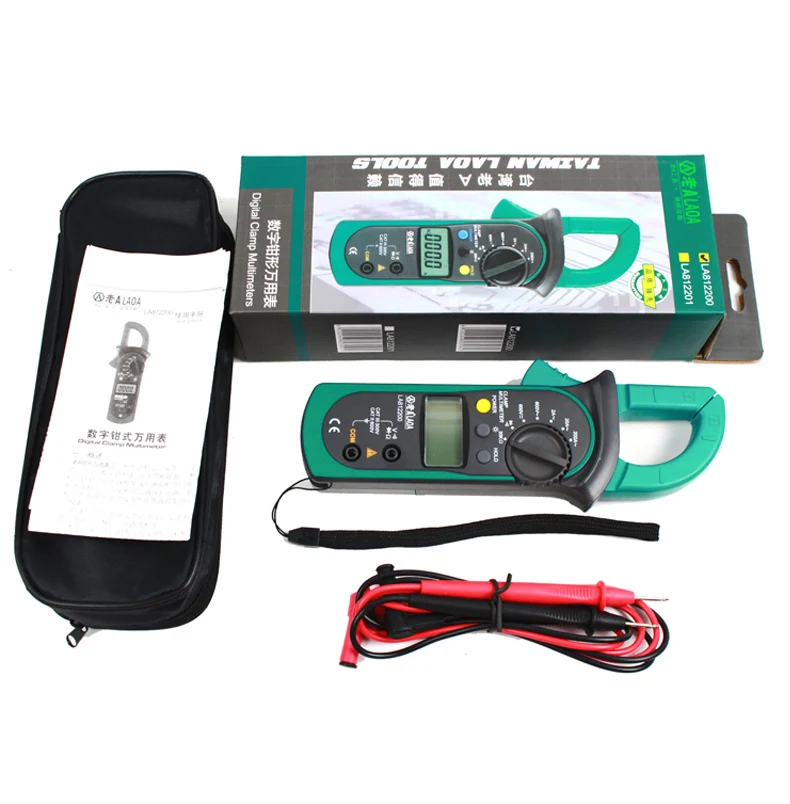 LAOA Electrical Tester Digital Clamp Multimeter  AC/DC Ammeter Voltmeter Potable Multimetro 2years guarantee