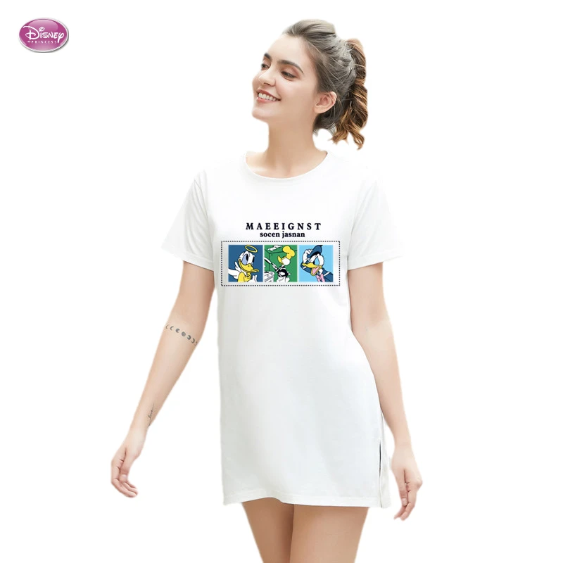 

2021 New Women T-shirts Casual Harajuku Donald Daisy Duck Printed Tops Tee Summer Female T Shirt Short Sleeve Loose T Shirt Lady