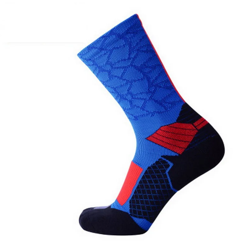1Pair Professional Badminton Tennis Basketball Socks For Men Non-slip Ankle Protective Anti-sprain Sports |