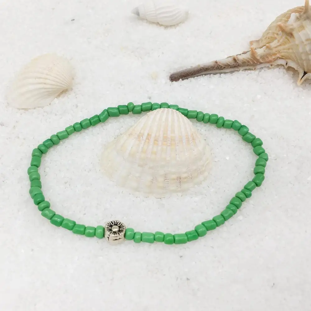 Женский браслет с бусинами OMY 2020 пляжный черепахой и сердечком из бисера
