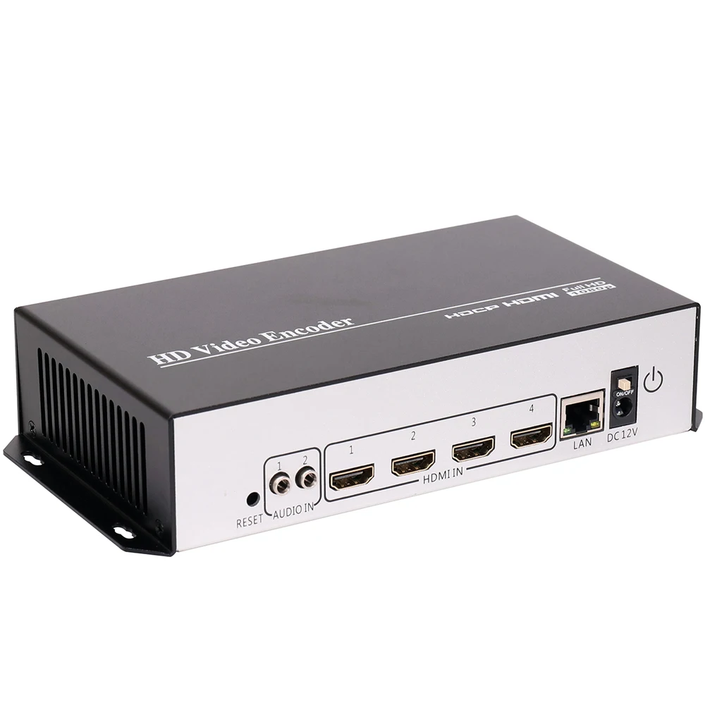 Экономически выгодный 4 канальный 4K HDMI видео аудио IP кодер HD RTMP прямой трансляции
