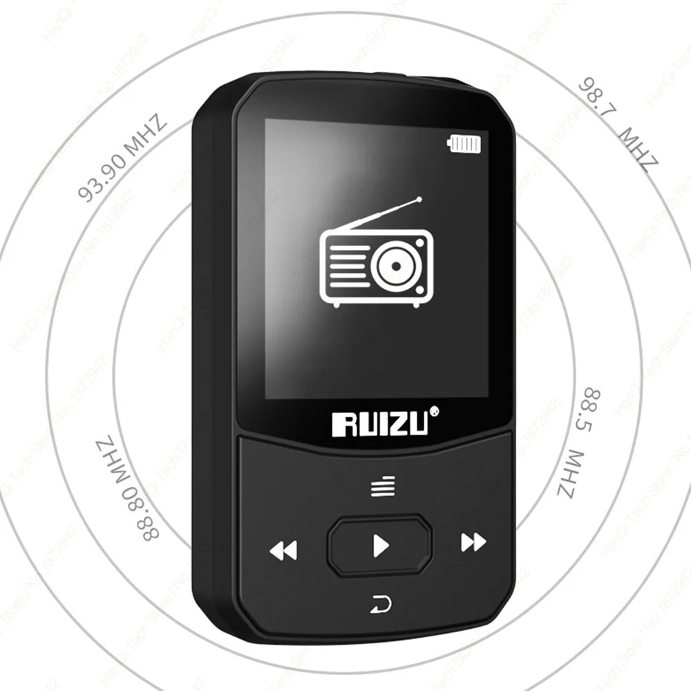 Спортивный MP3 музыкальный плеер RUIZU X52 с Bluetooth мини-клипсой поддержкой TF-карты и