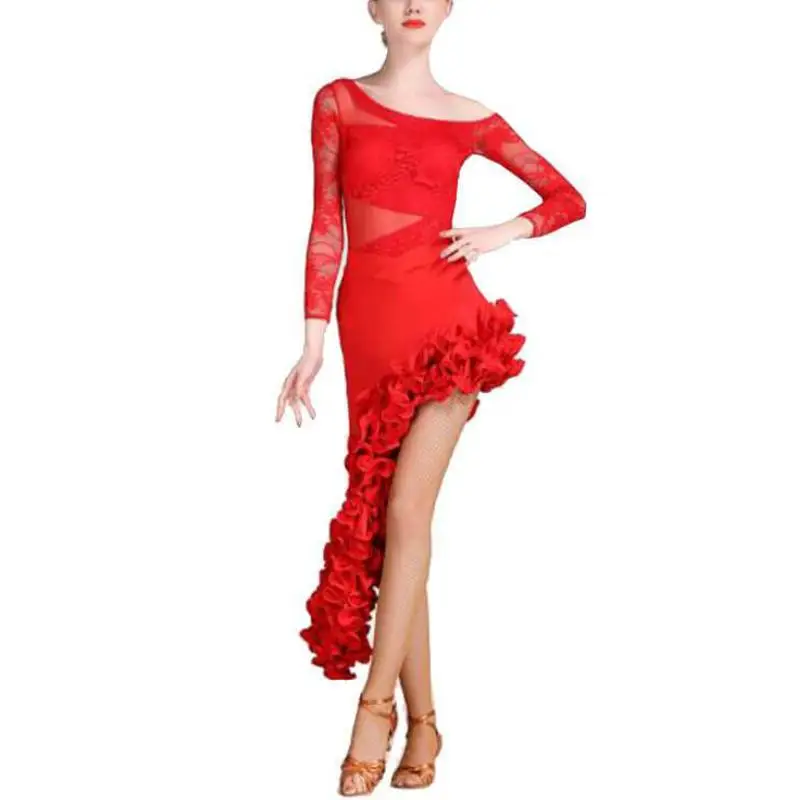 Фото Asymmetric Mini Latin Dress 207-236 Женская одежда Asymmetric Mini Latin Dress 207-236 Женская одежда