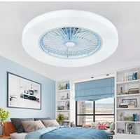 led ceiling fan light belt remote control 58cm invisible leaf modern simple household decorative lighting